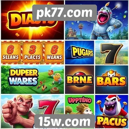Comparação de jogos populares disponíveis no pk77.com